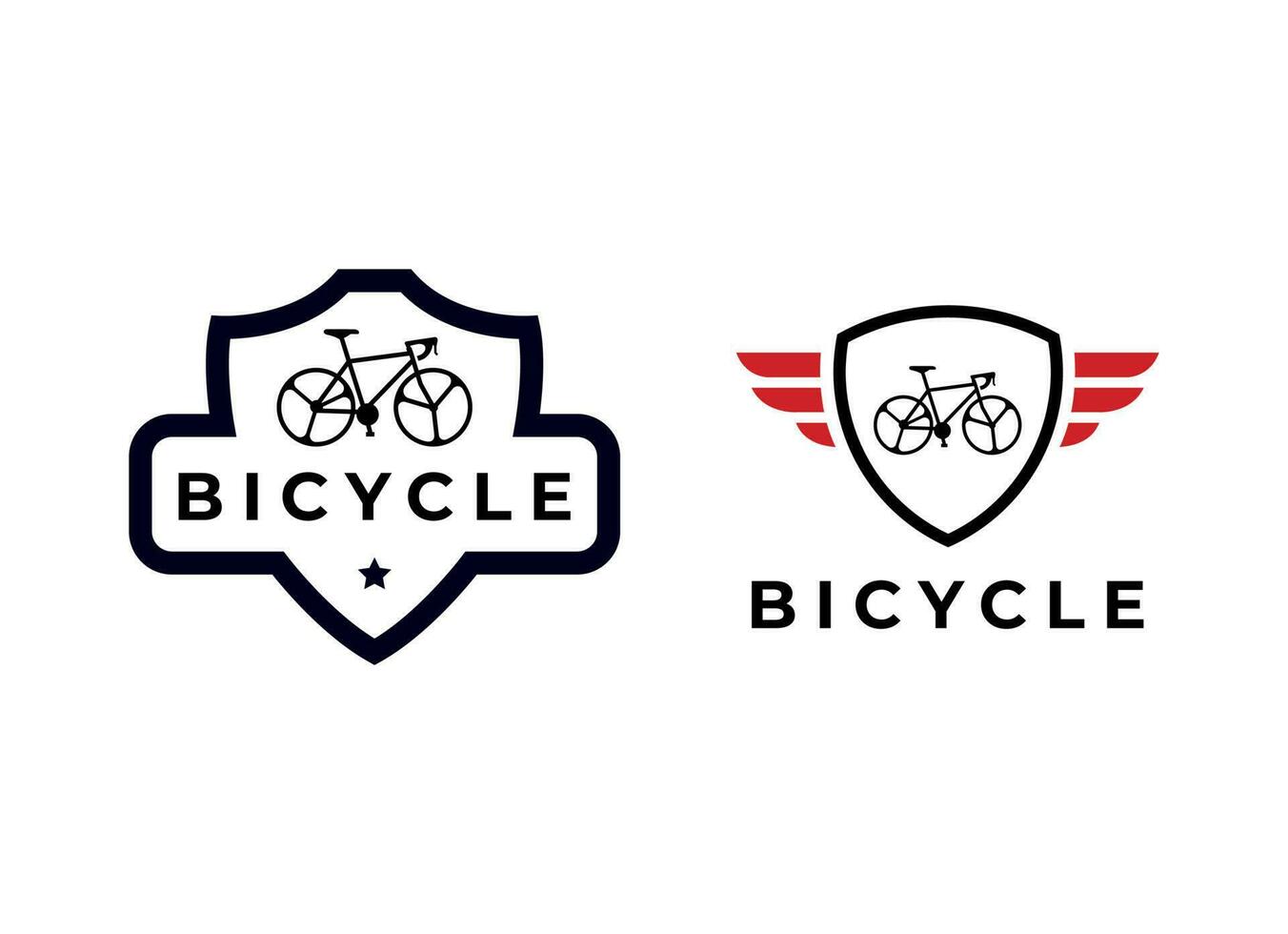 Bicycle logo concept icon vector. vector