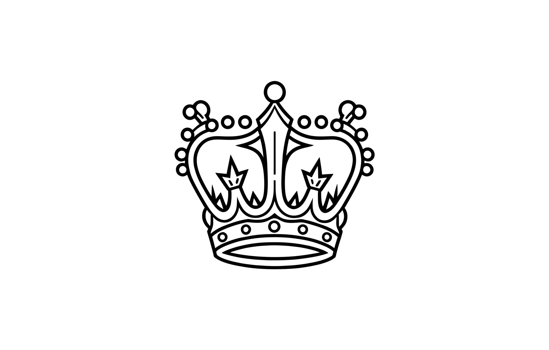 Crown Icon Free Vector Outline Crown Line Art Illustration Queen princess-crown-cartoon-sticker-vector-princess-crown-princess-tiaras