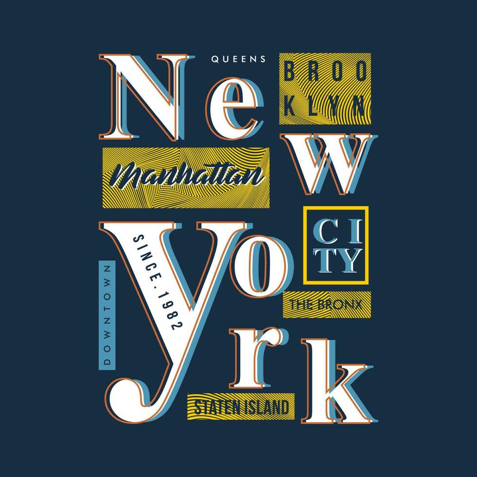 brooklyn new york city graphic fashion style, t shirt design, typography vector, illustration vector