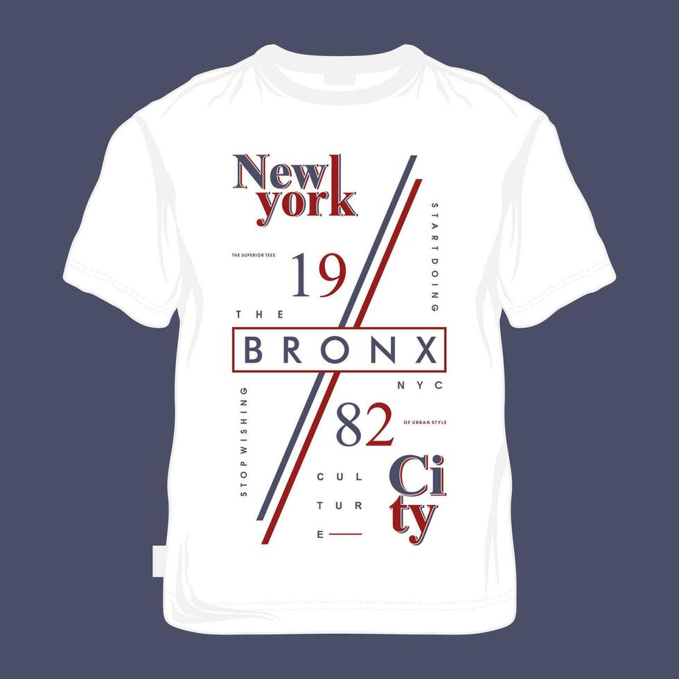 el bronx nuevo York ciudad urbano calle, gráfico diseño, tipografía vector ilustración, moderno estilo, para impresión t camisa