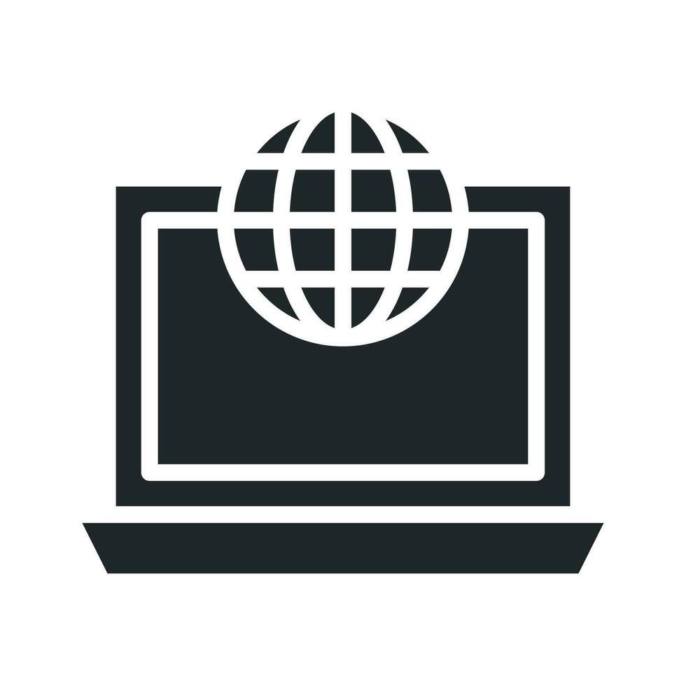 Internet Connection vector Solid icon. EPS 10 File