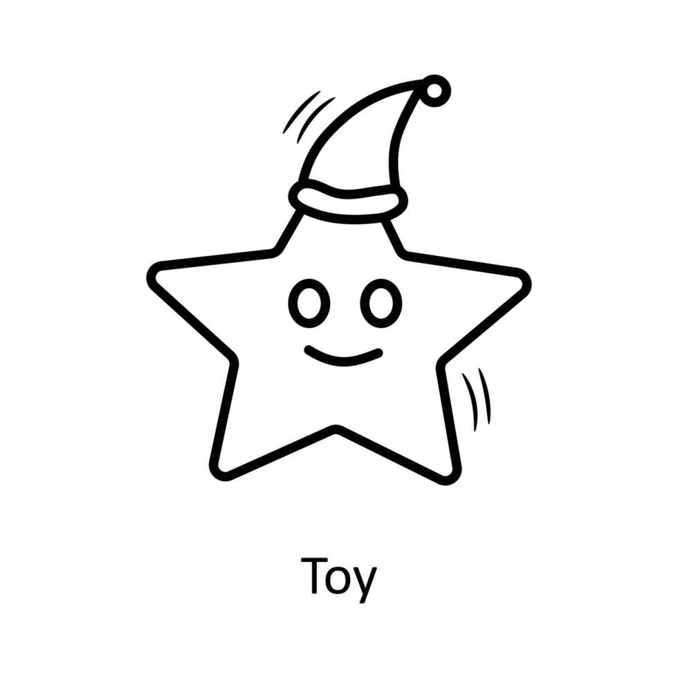 Toy vector Outline Icon Design illustration. Christmas Symbol on White background EPS 10 File