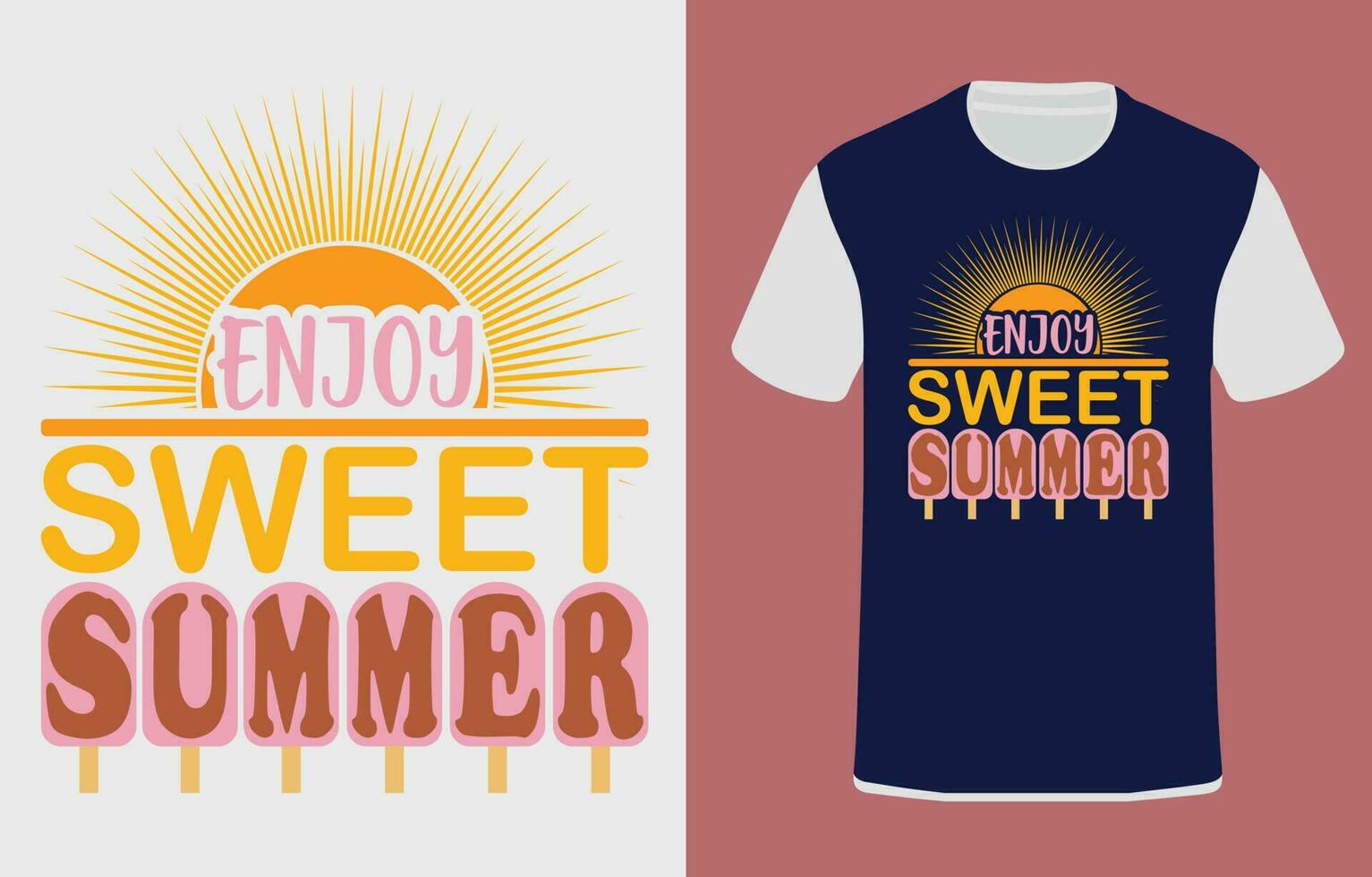 Summer vector graphic design, for prints, t shirt, vector illustration