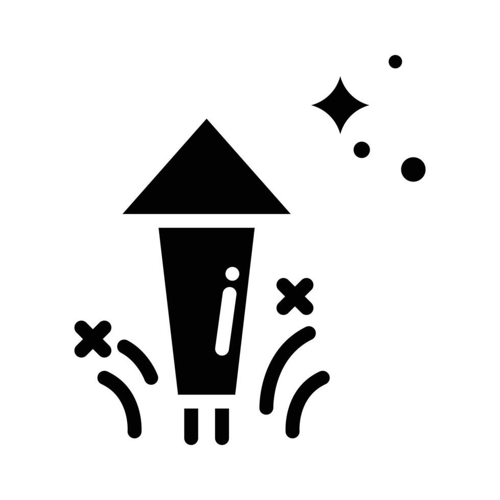 Firework  vector  Solid icon. EPS 10 file