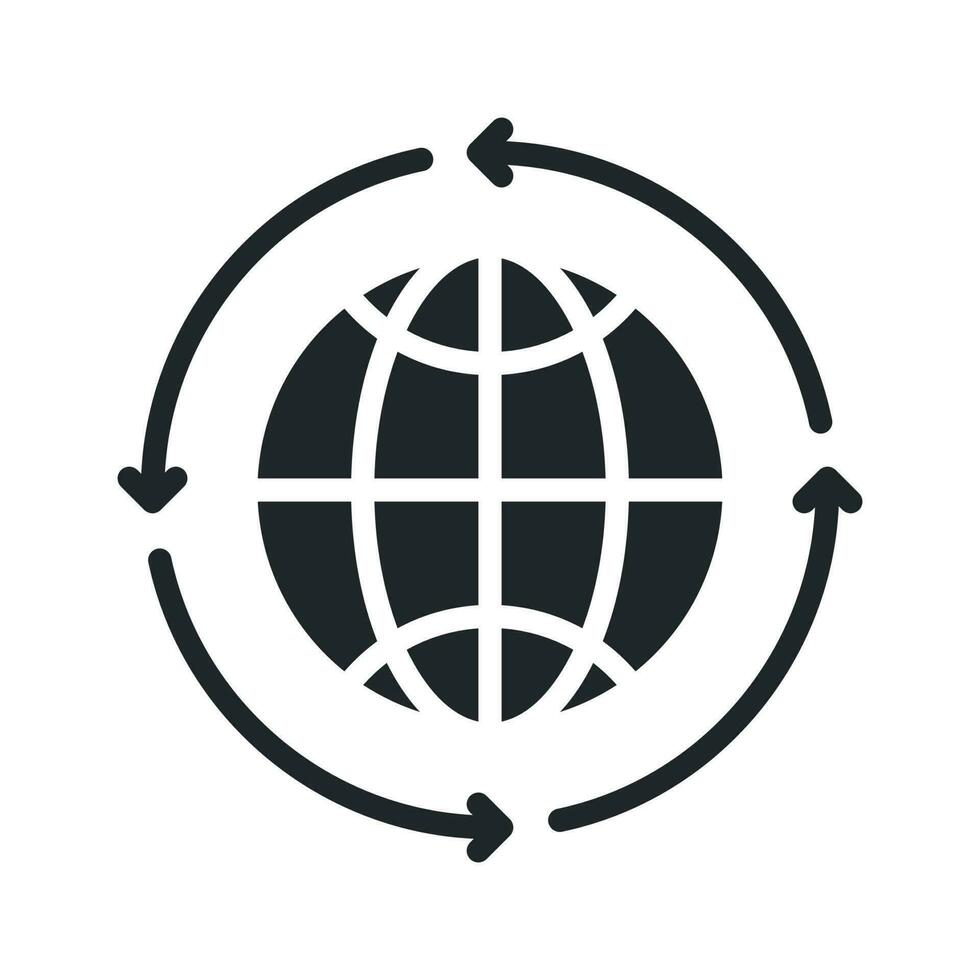 Globe vector Solid icon. EPS 10 File