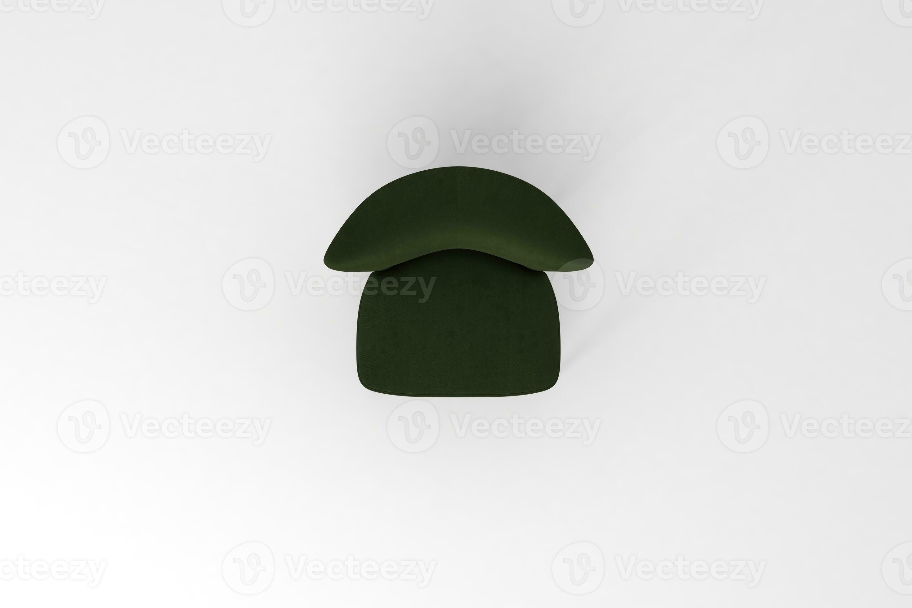 Top view, Modern Chair, minimal concept, Studio shot of stylish chair