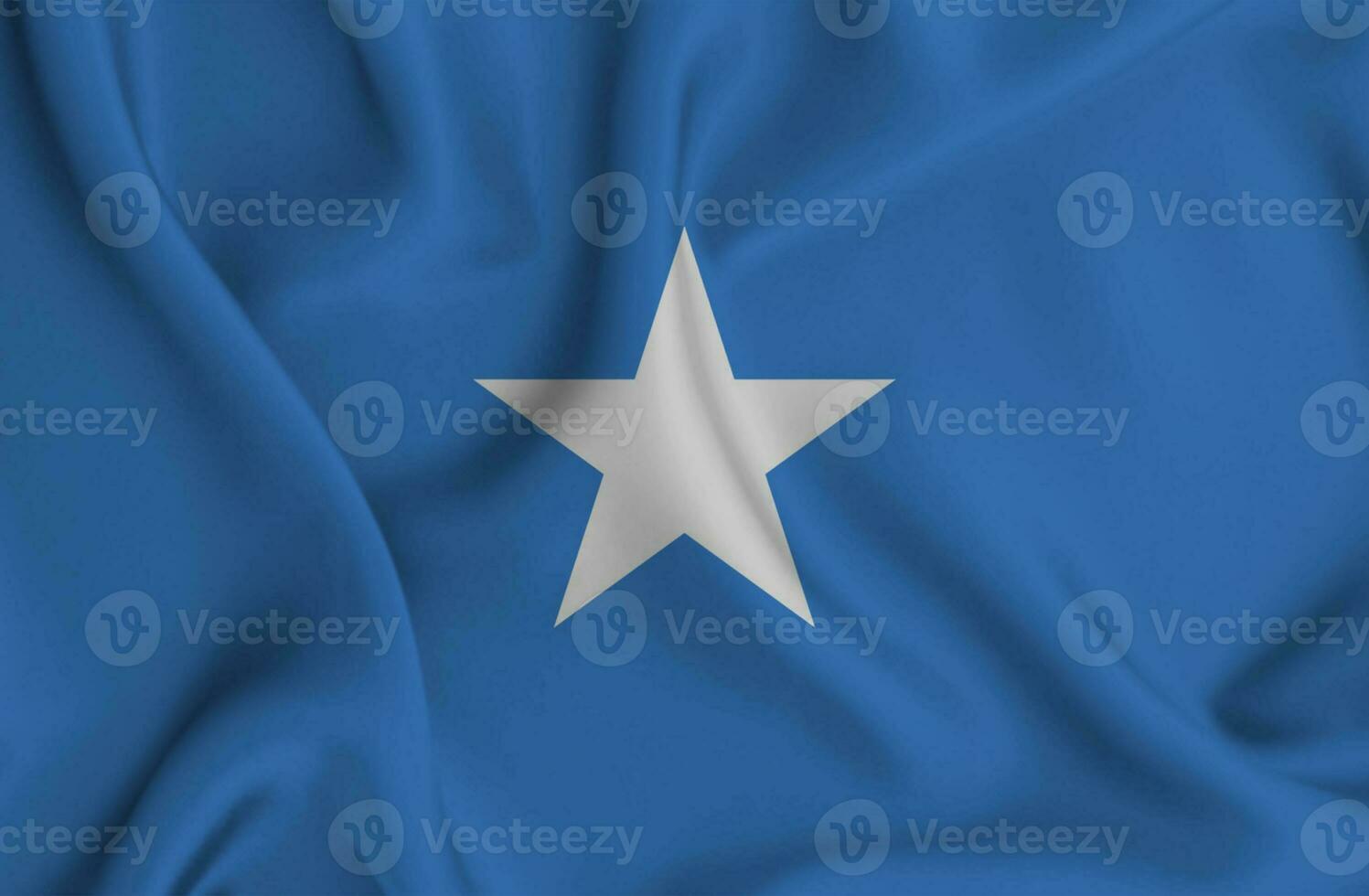 Realistic waving flag of Somalia, 3d illustration photo