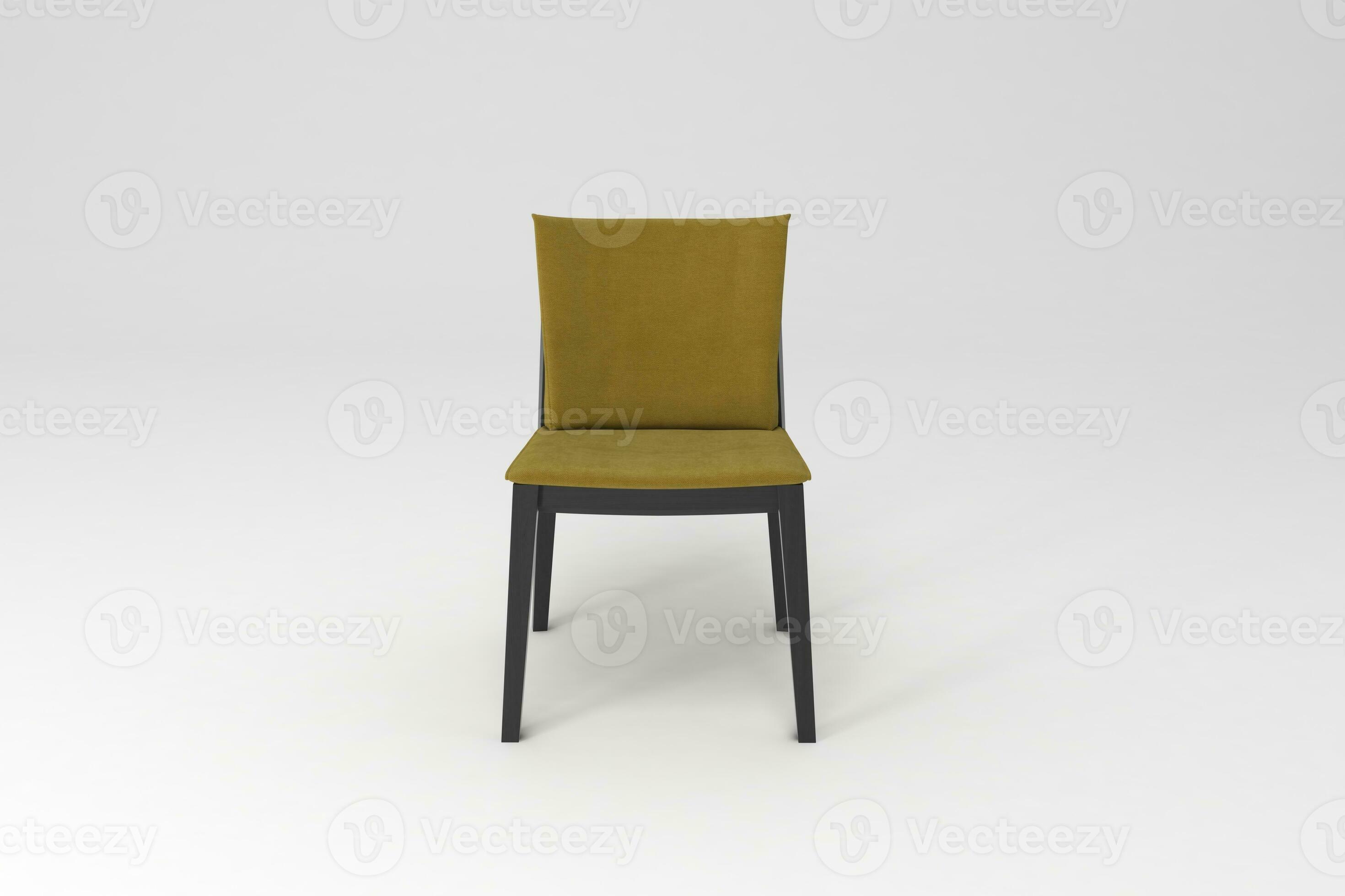 Front view, Modern Chair, minimal concept, Studio shot of stylish chair