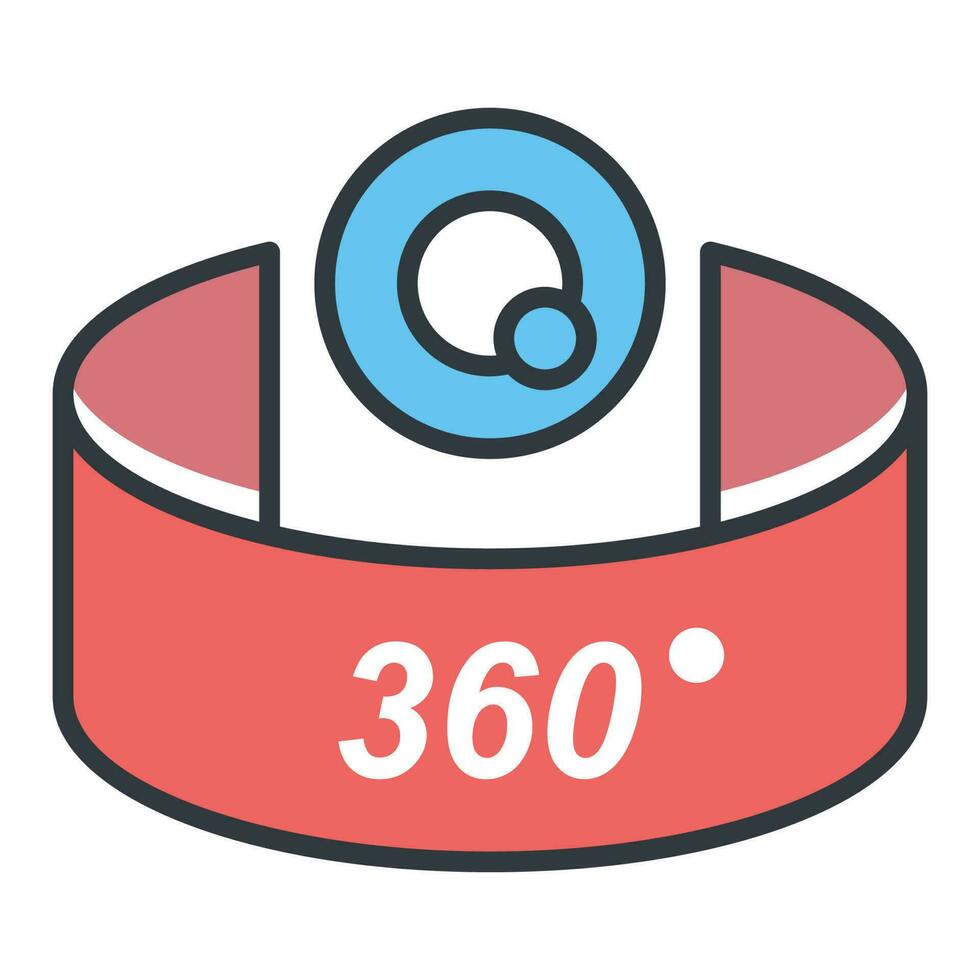3d photo vector Fill outline icon Illustration.EPS 10 23529131 Vector