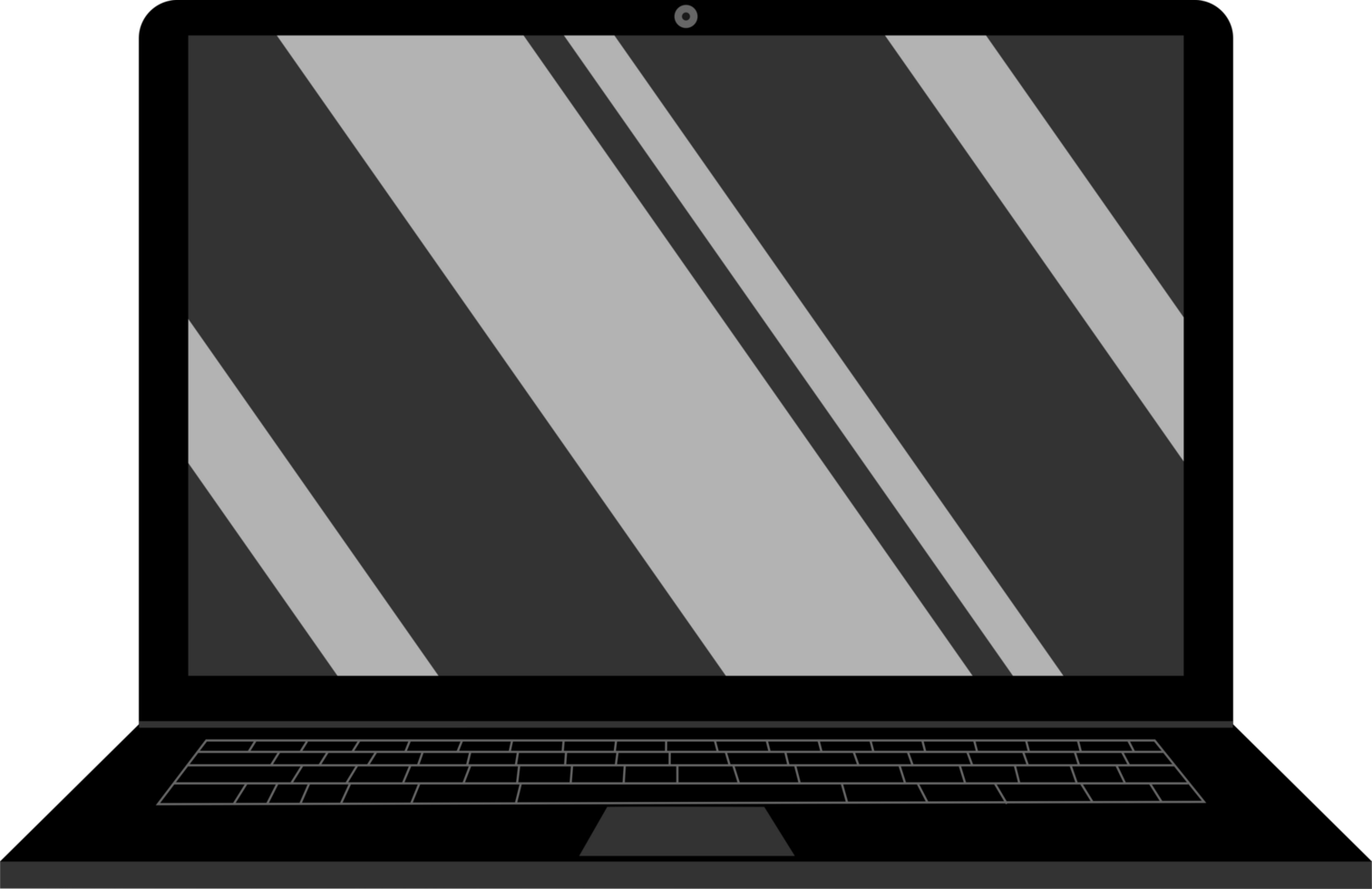 Laptop computer icon transparent background png