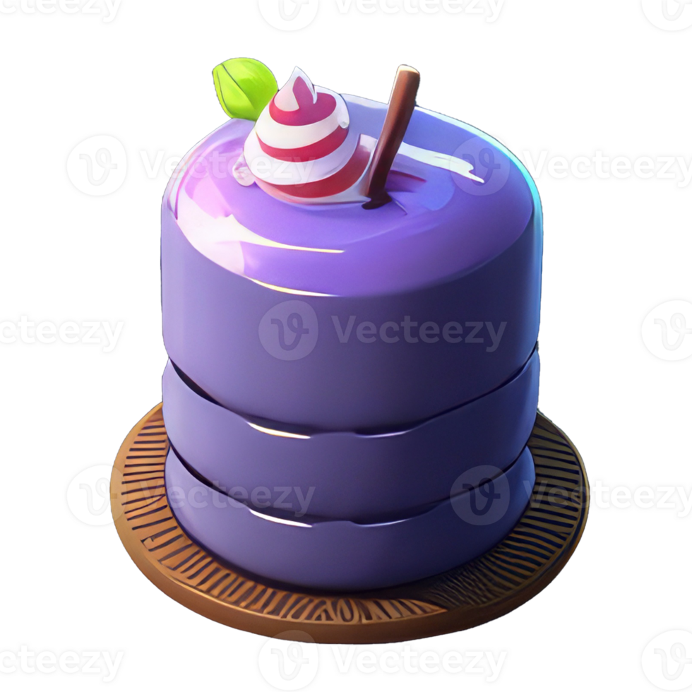 cute Birthday cake with candles . png