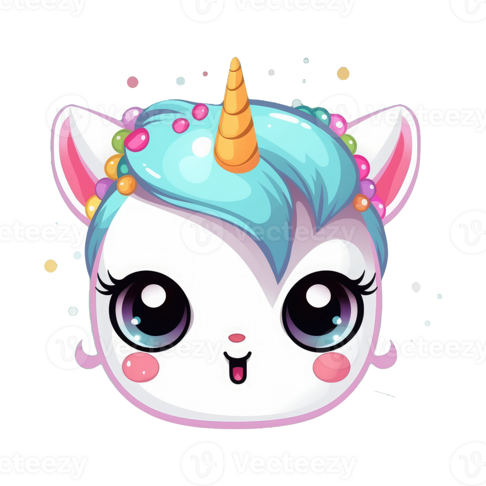 cute kawaii baby unicorn . png