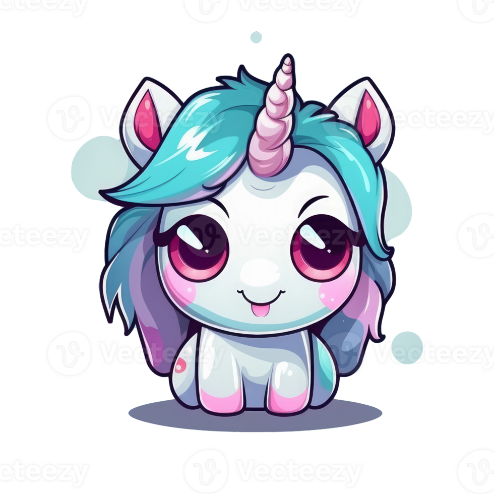 cute kawaii baby unicorn . png