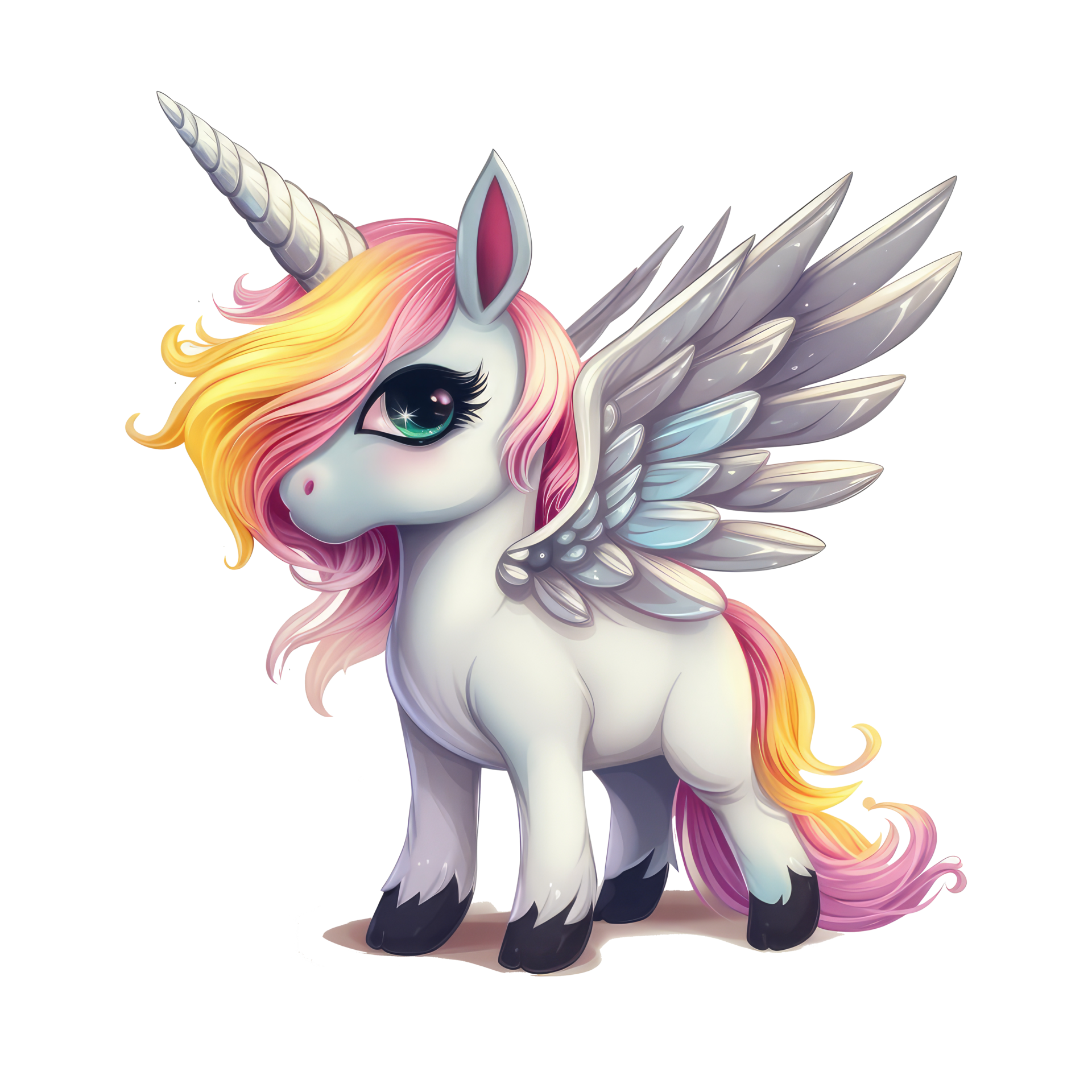 unicorn with wings . 23529476 PNG