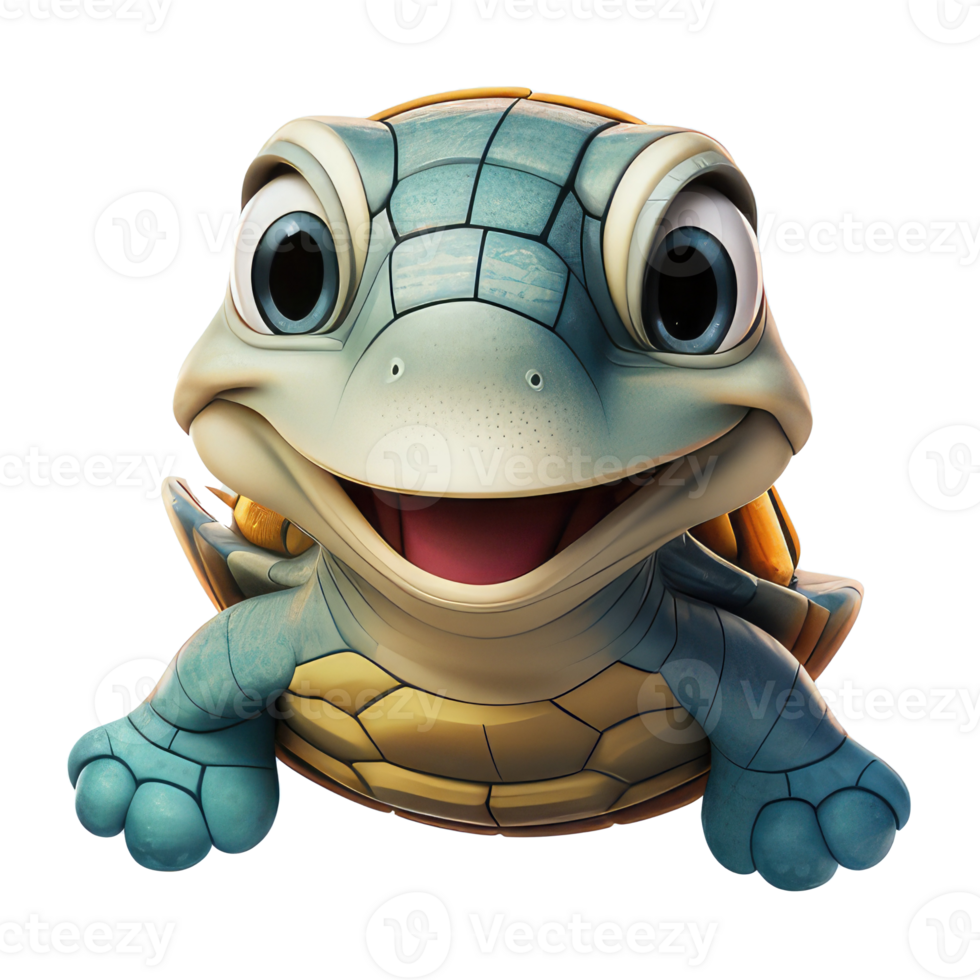 cute turtle . AI Generated 23529485 PNG