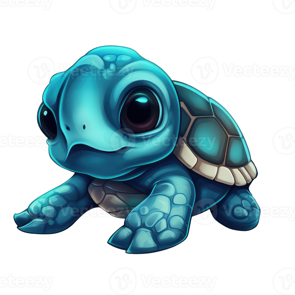 cute turtle . AI Generated 23529495 PNG