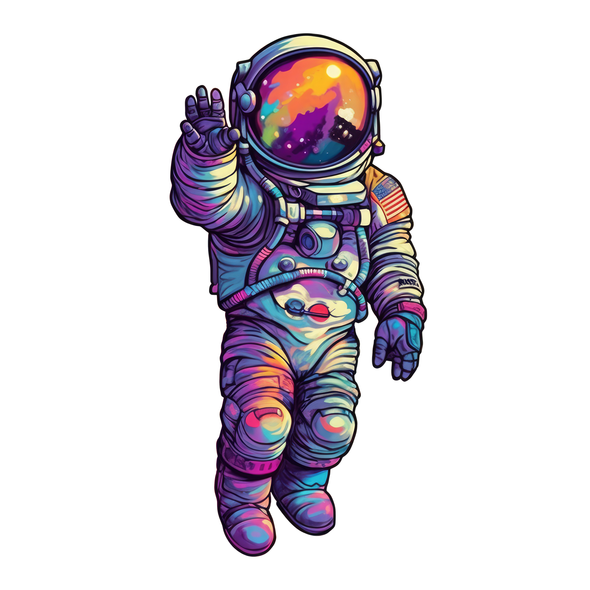 astronaut floating in space . 23529612 PNG