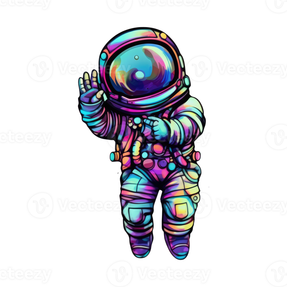 astronaut floating in space . png