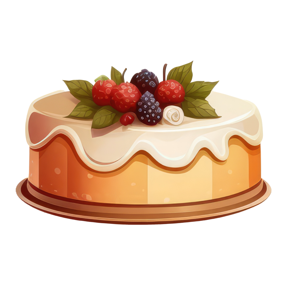 carino torta . ai generato png