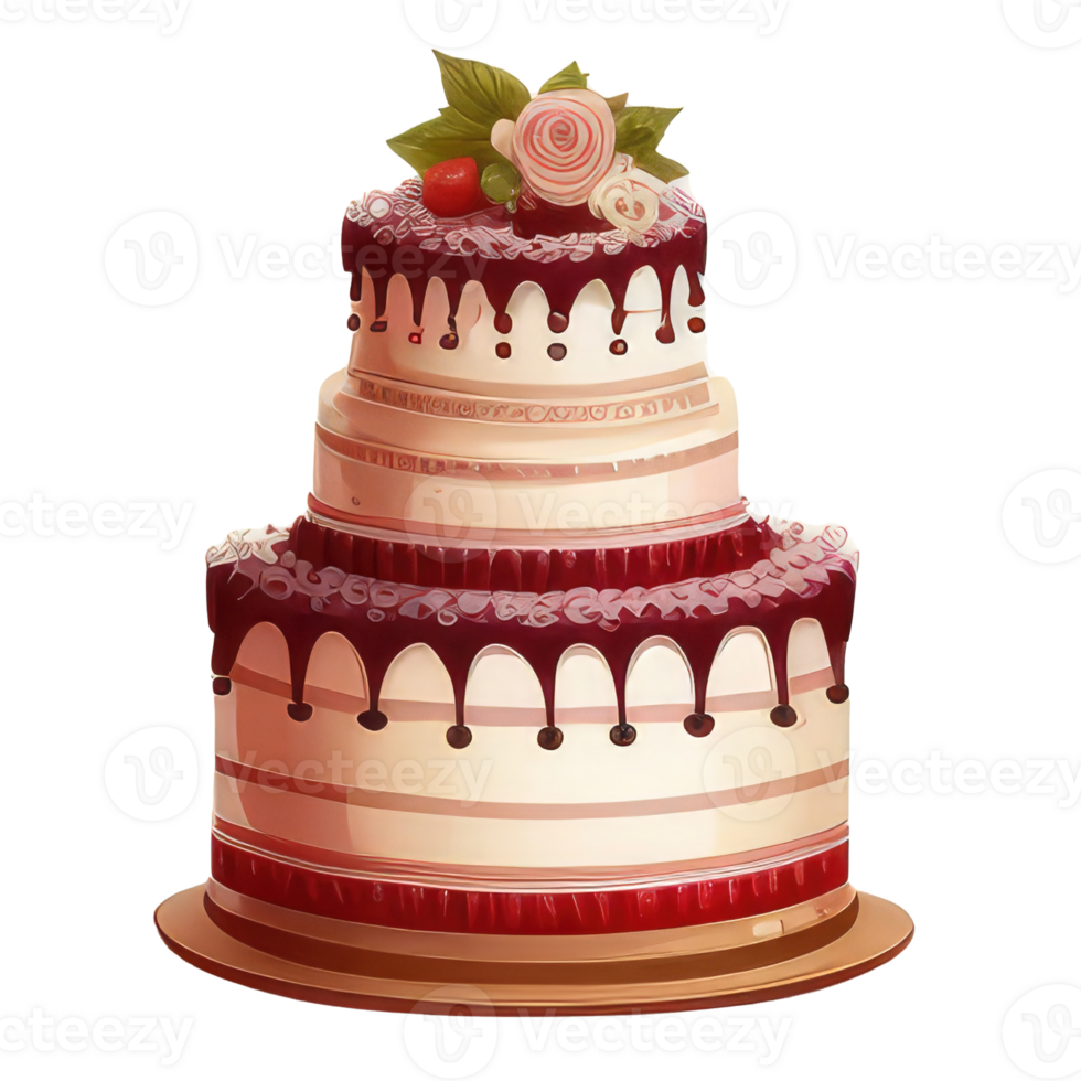 cute wedding cake . png