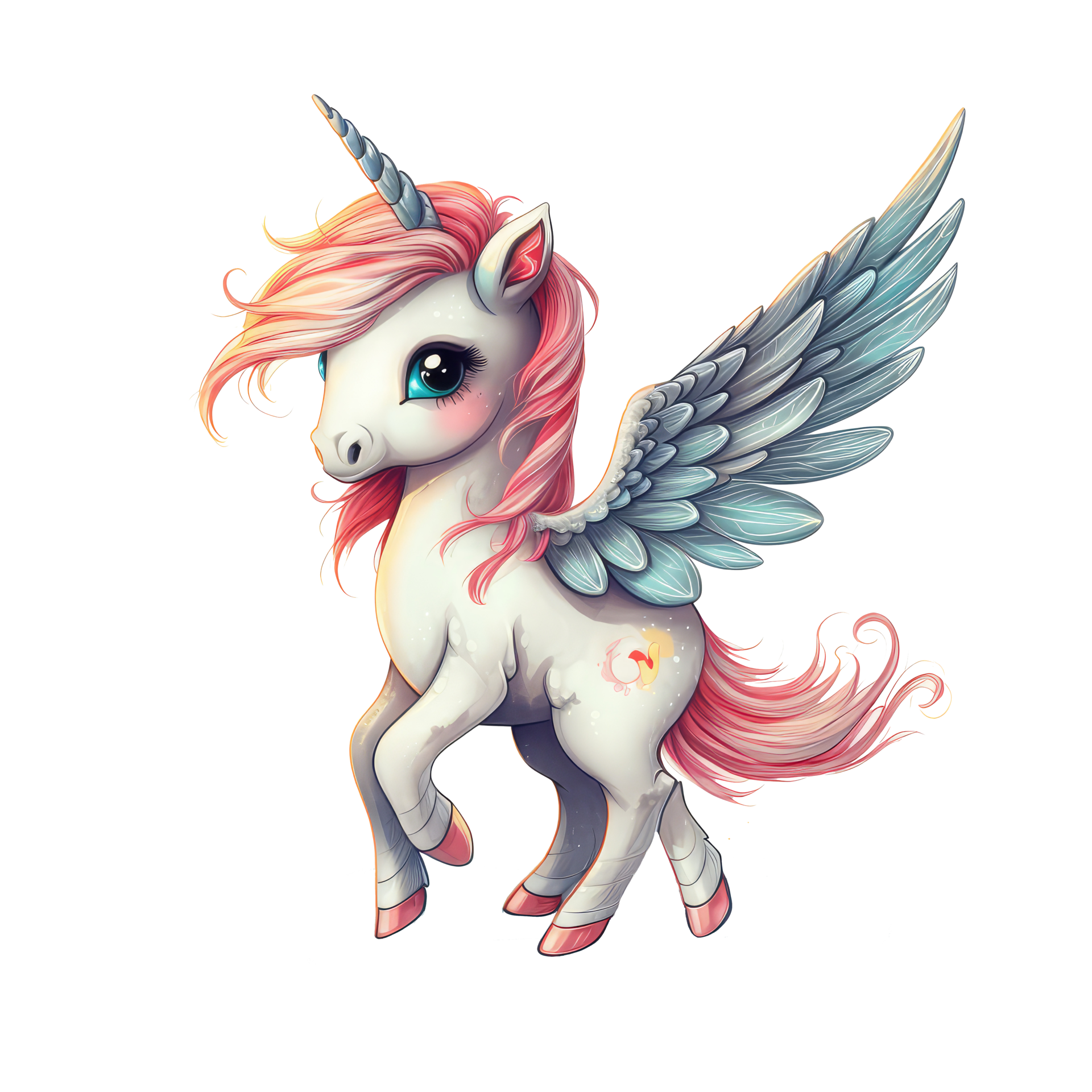 unicorn with wings . 23529670 PNG