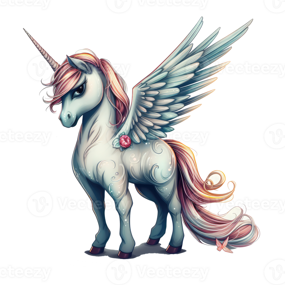 unicorn with wings . 23529686 PNG