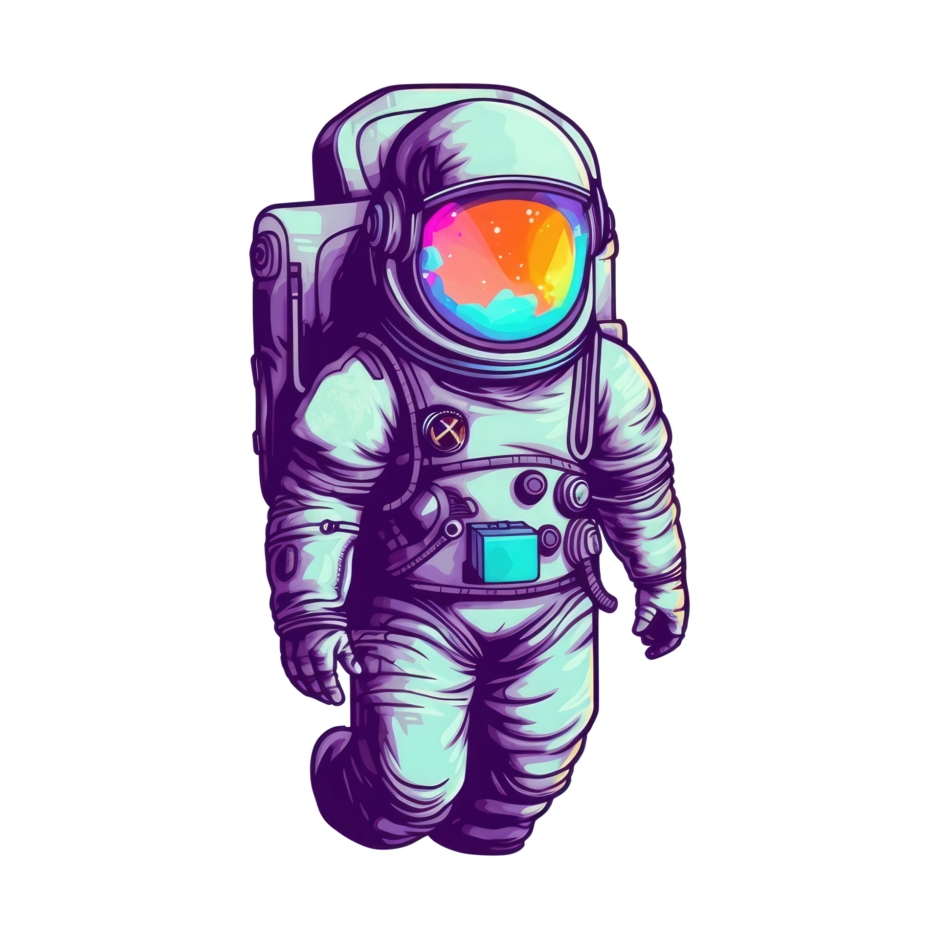 astronaut floating in space . 23529727 PNG