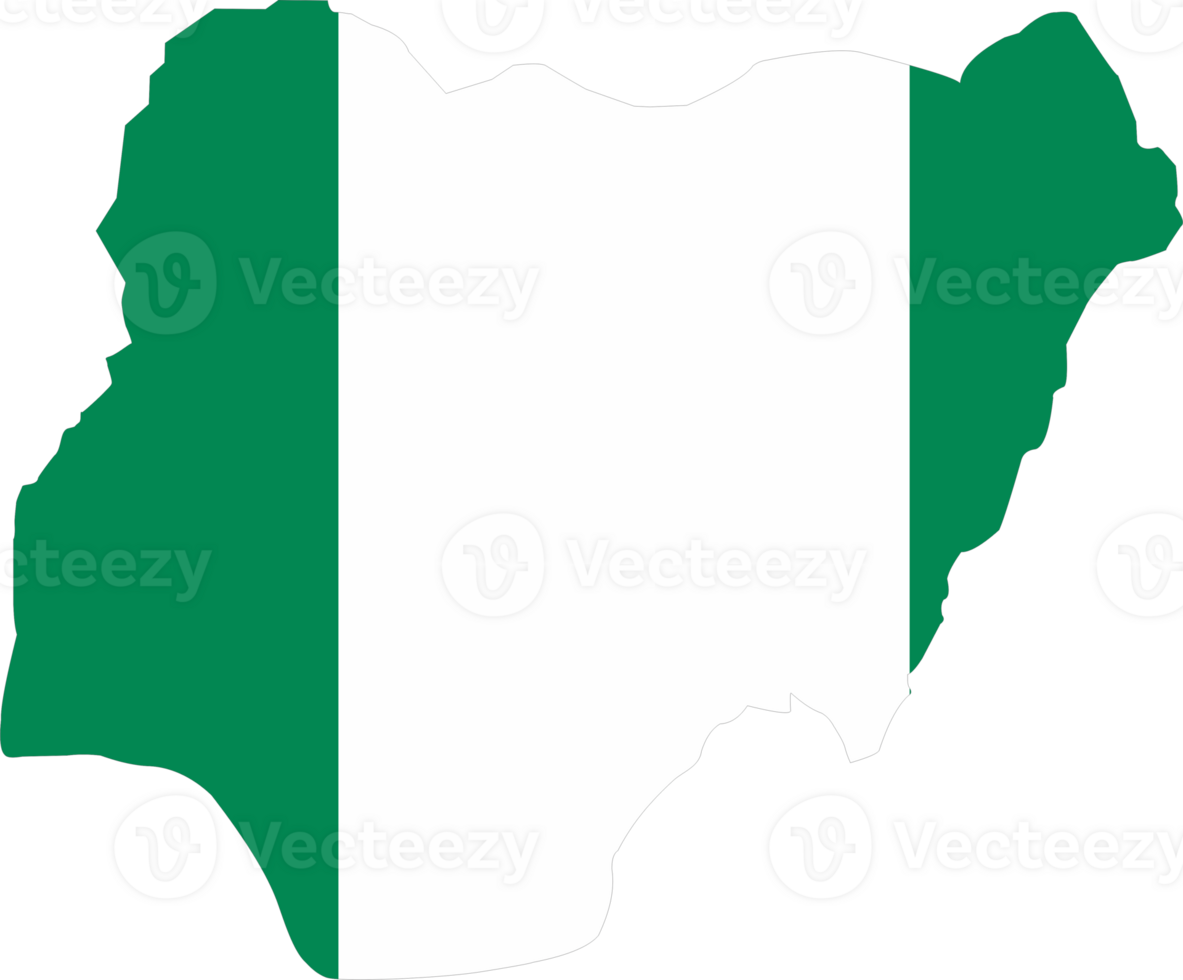 Nigeria flag pin map location png