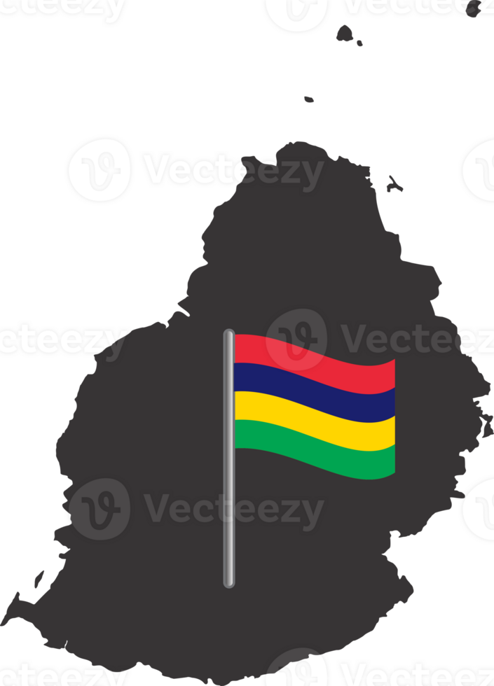 Mauritius flag pin map location png