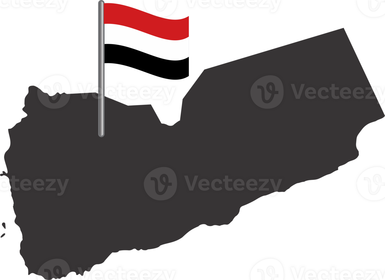 Yemen flag pin map location png