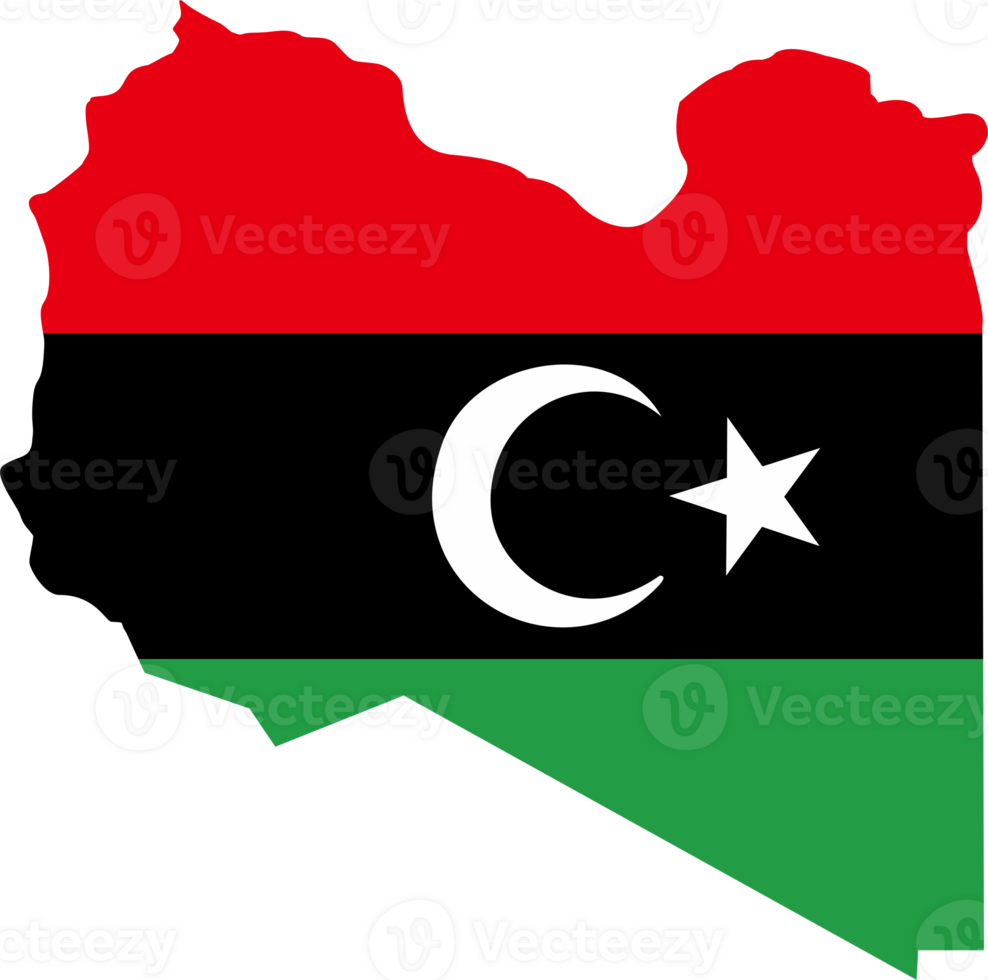 Libya flag pin map location png