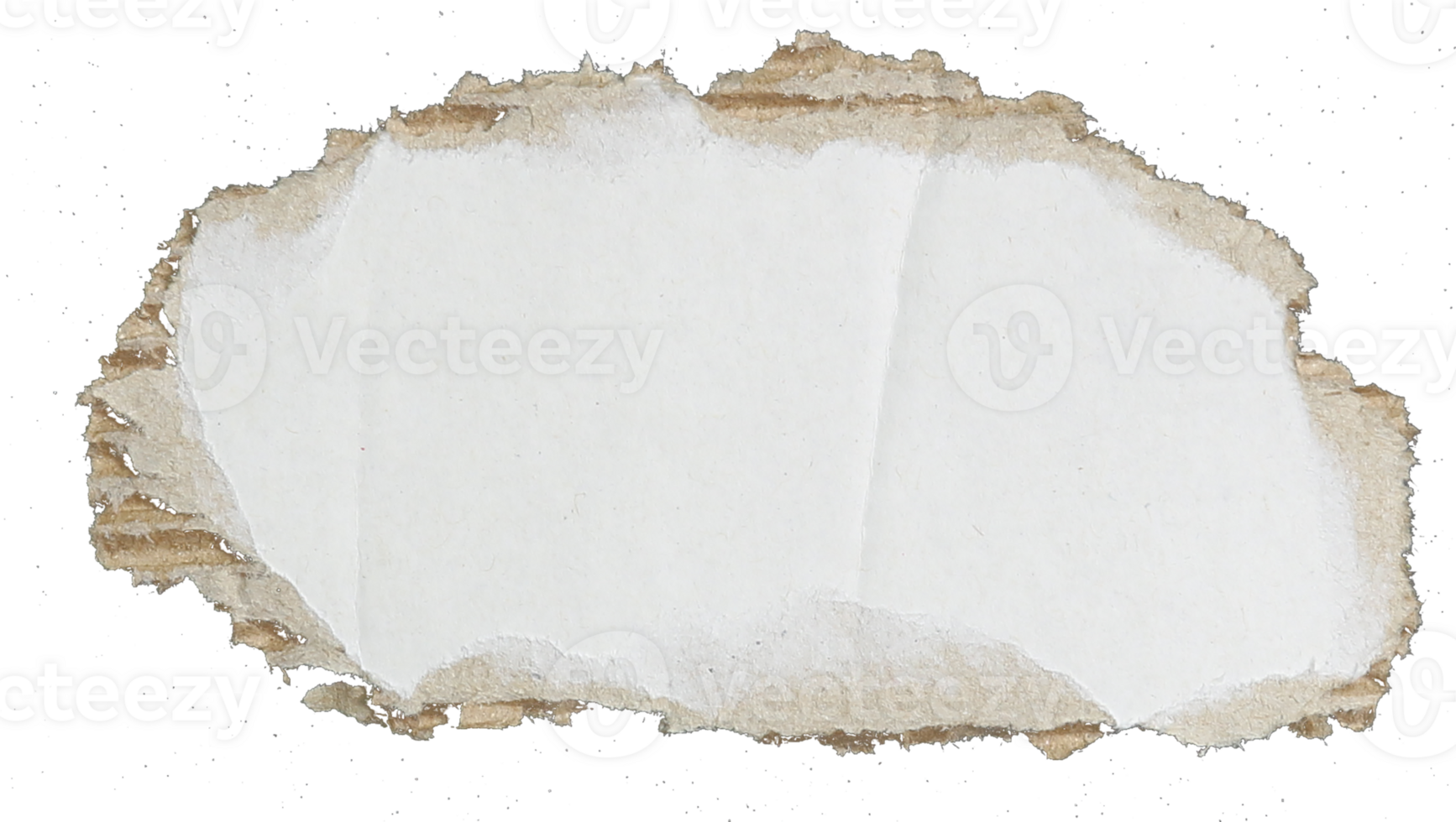 kraft corrugated paper on transparent background png file