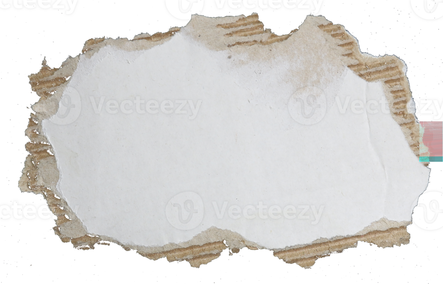 kraft corrugated paper on transparent background png file