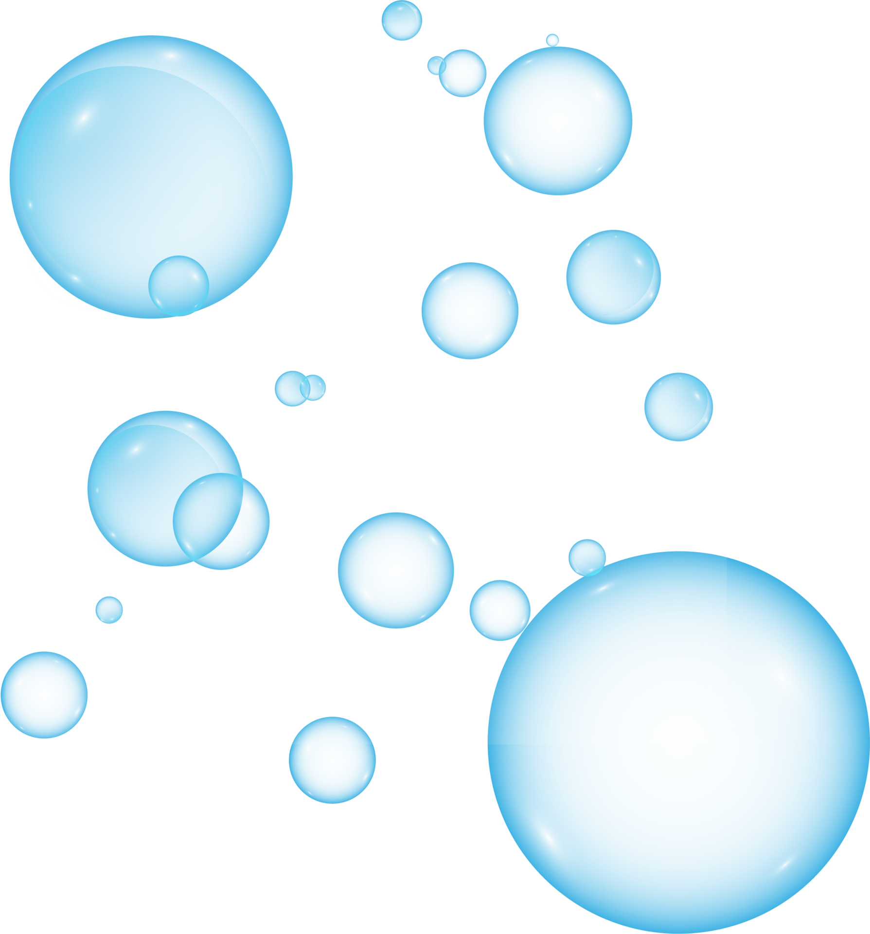 Realistic soap bubbles. Png Bubbles are located on a transparent ...