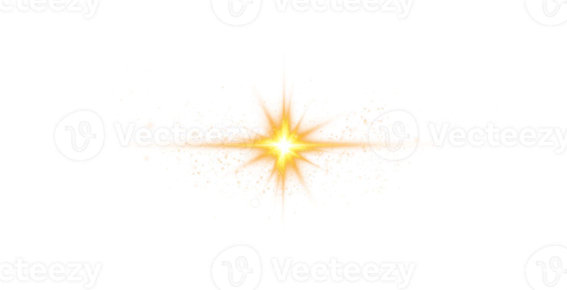 Yellow Sun isolated on transparent background. png