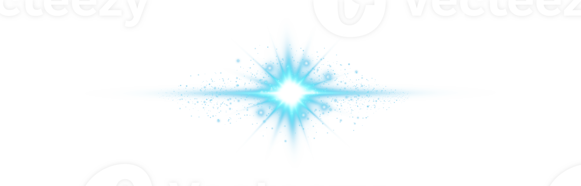 Blue glowing lights effects isolated on transparent background. Solar flare with beams and spotlight. Glow effect. Starburst with sparkles. PNG. png