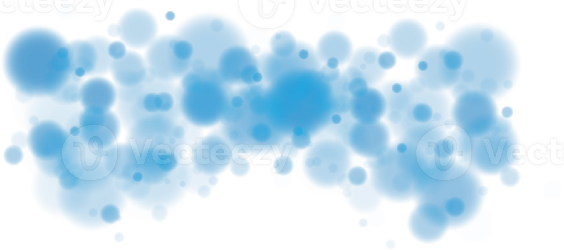Golden shining bokeh lights with glowing particles  on transparent background. PNG