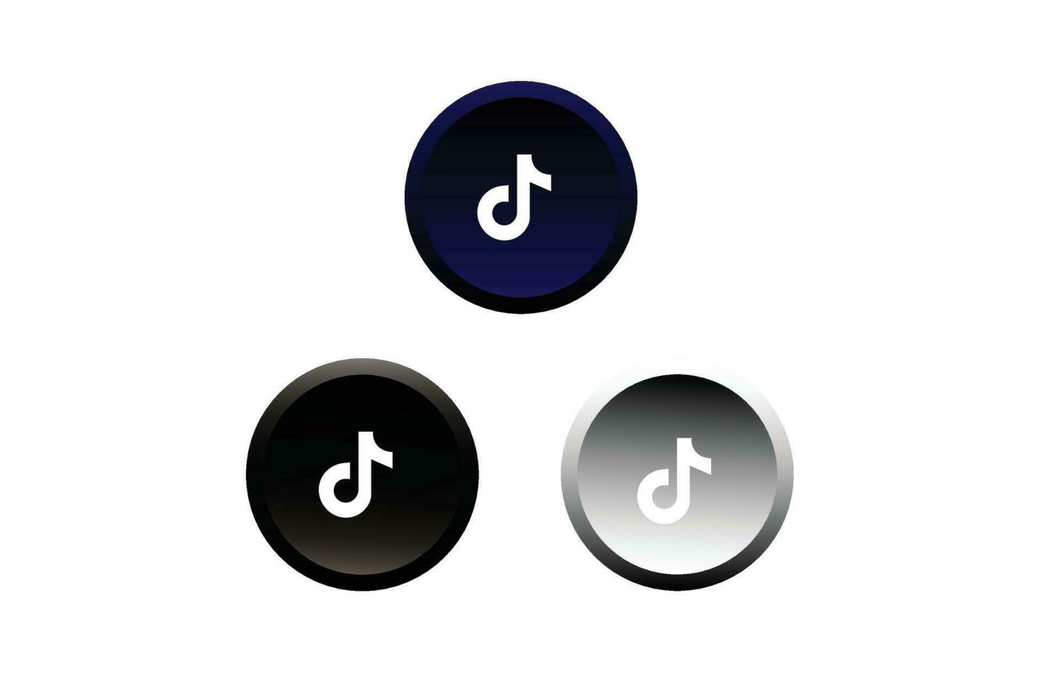 Tik tok logo icon vector