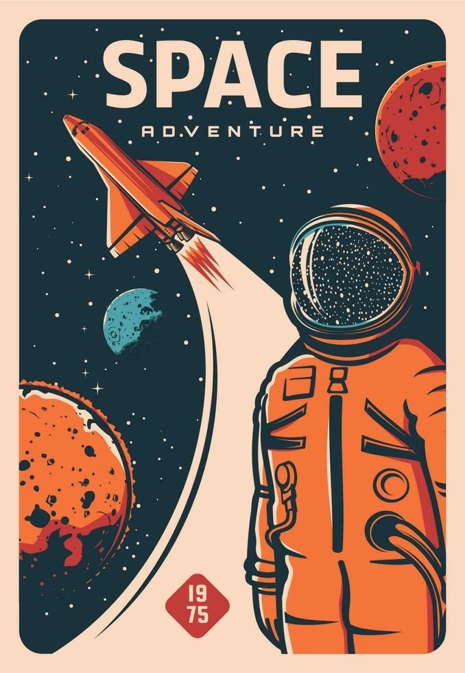 Astronaut and spaceship, spaceman on rocket flight 23530876 Vector Art at Vecteezy Astronaut and spaceship, spaceman on rocket flight