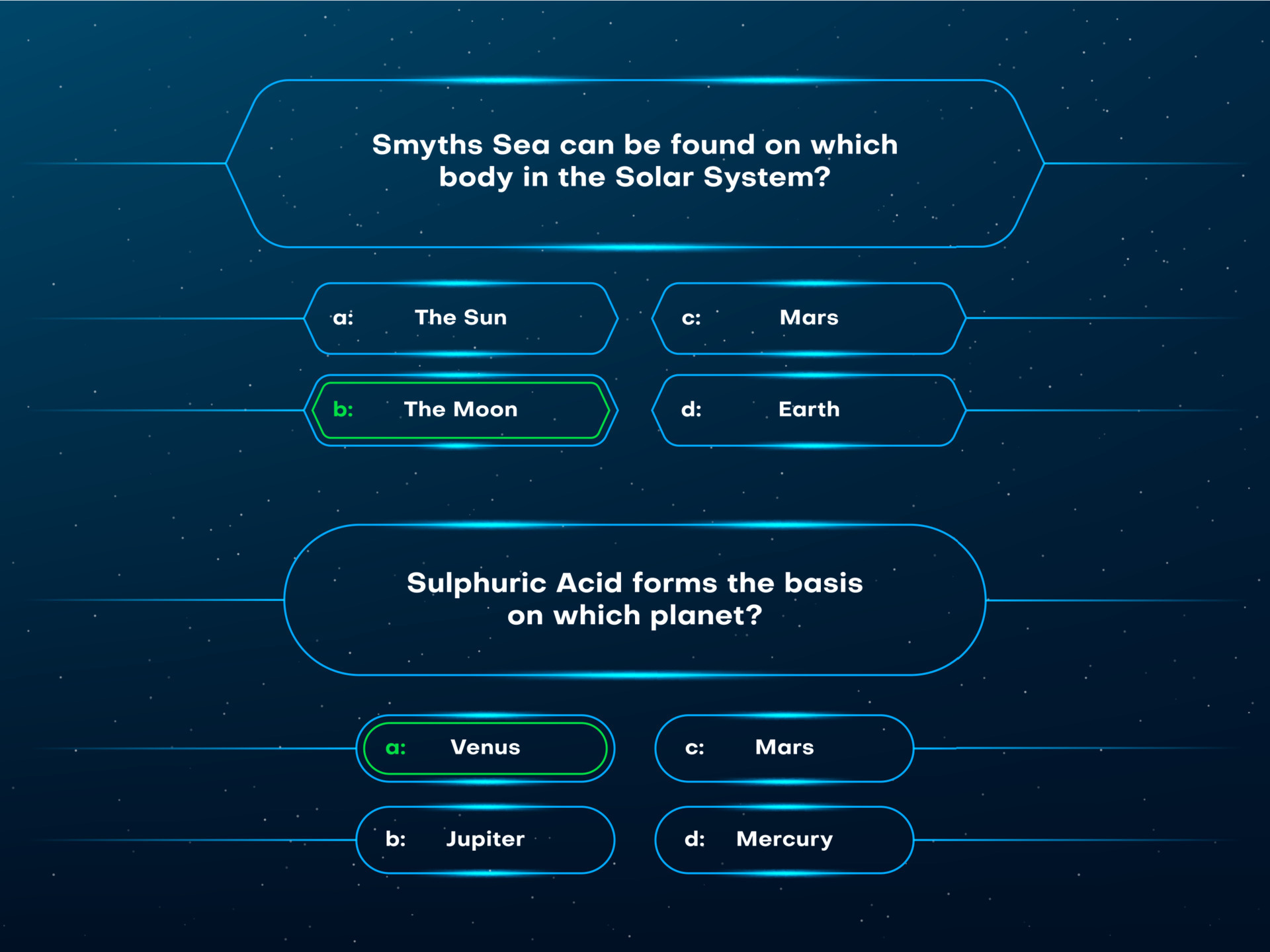 Answer options