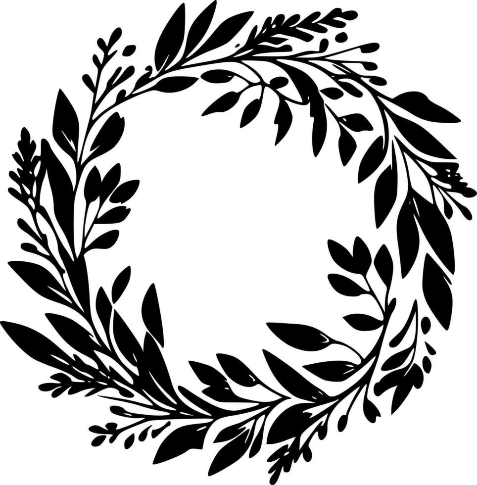 Wreath - High Quality Vector Logo - Vector illustration ideal for T-shirt graphic