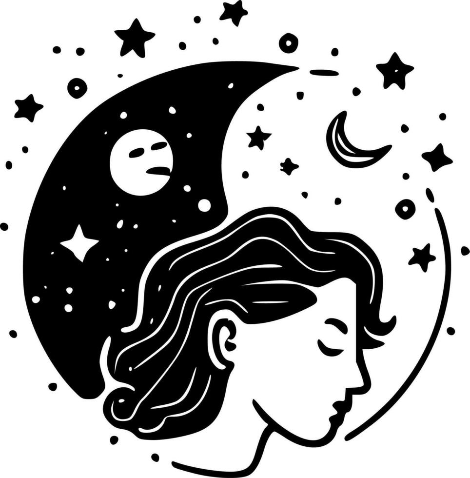 Celestial - High Quality Vector Logo - Vector illustration ideal for T-shirt graphic