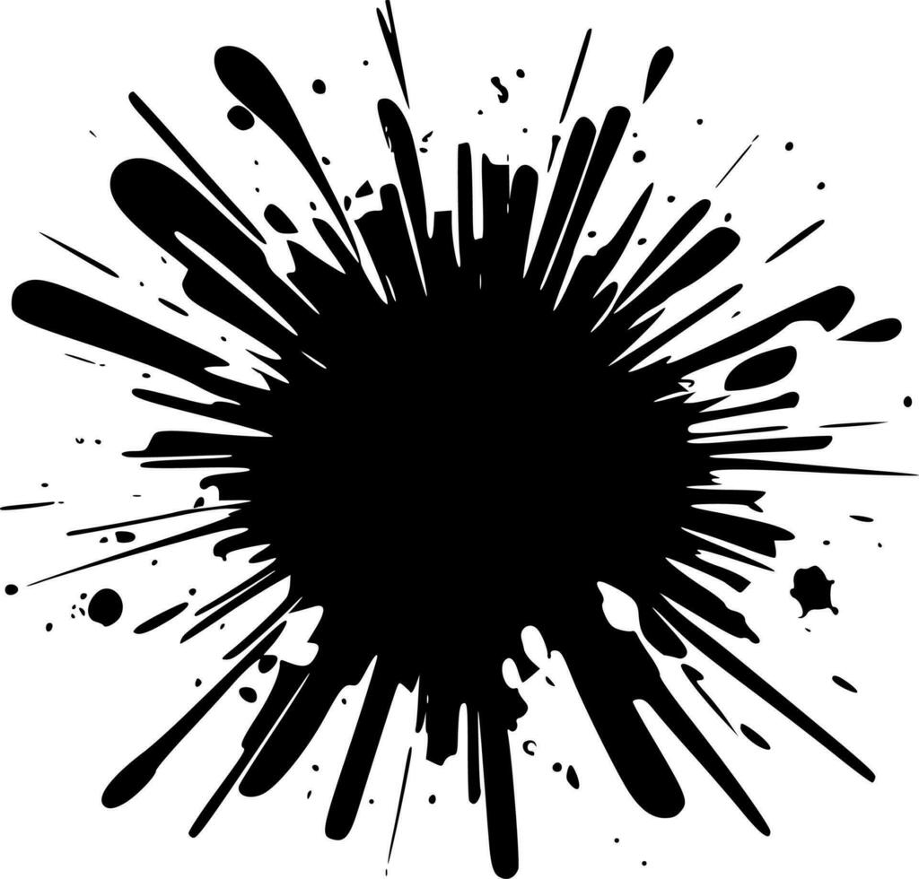 Explosion, Minimalist and Simple Silhouette - Vector illustration