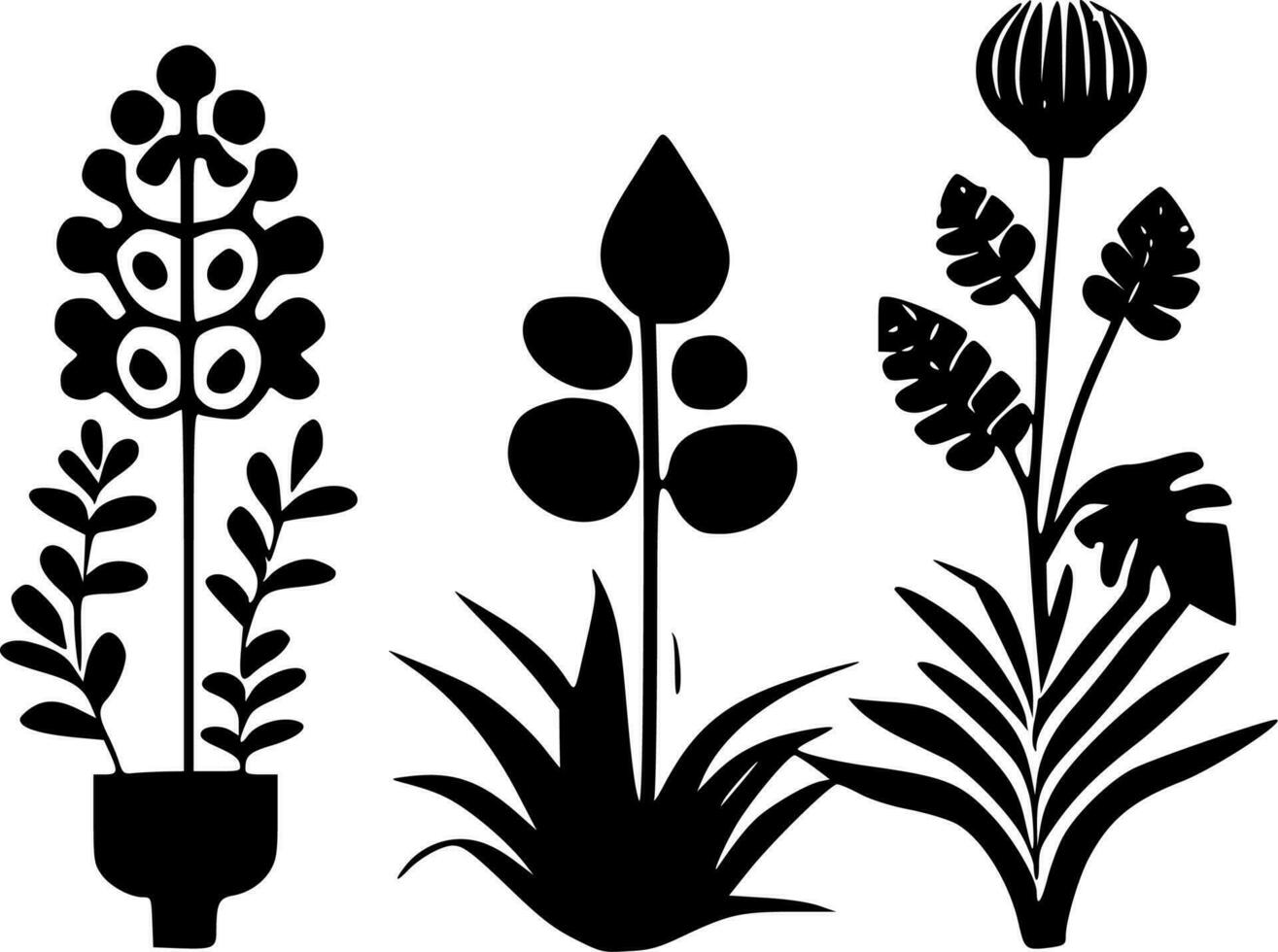 Plants - High Quality Vector Logo - Vector illustration ideal for T-shirt graphic