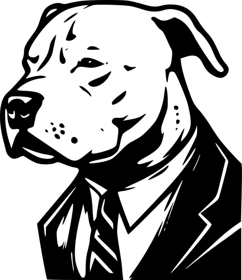 pitbull - alto calidad vector logo - vector ilustración ideal para camiseta gráfico