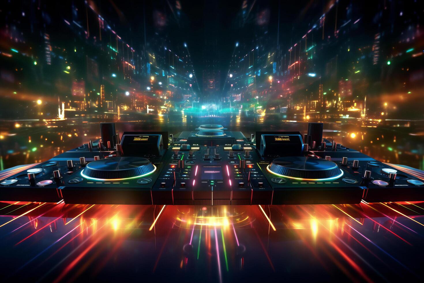 Night club music background. Illustration photo