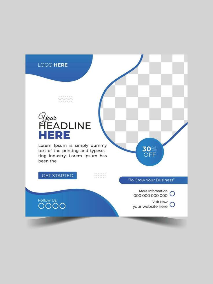 Social Media Post vector