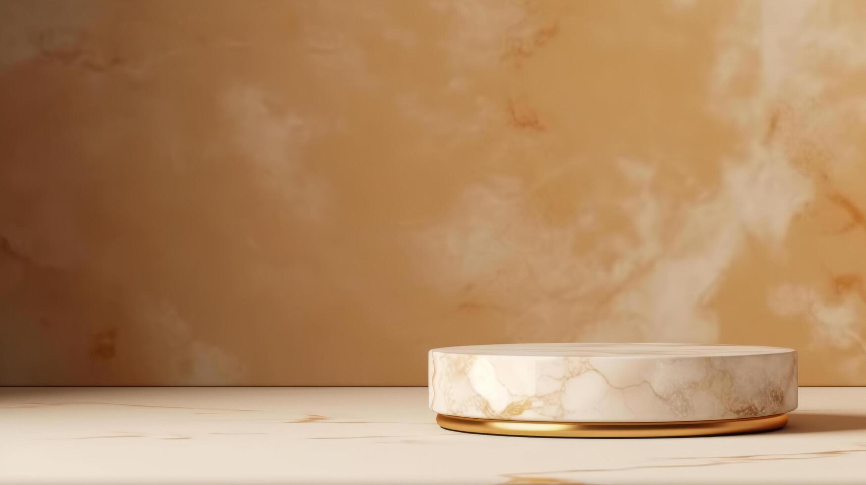Marble display podium background. Illustration photo