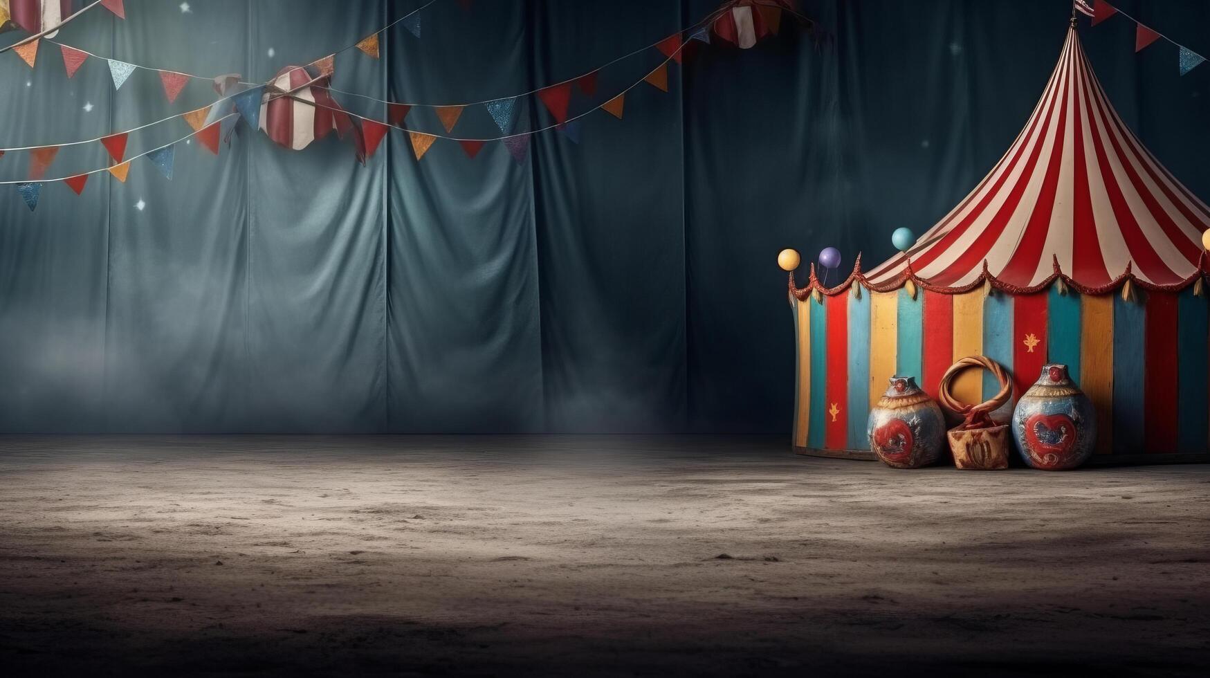 Circus background. Illustration photo