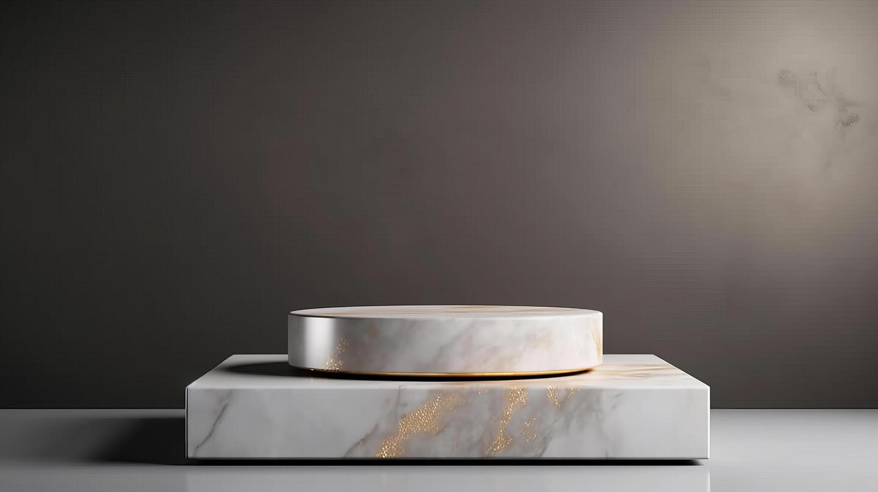 Marble display podium background. Illustration photo